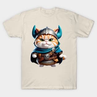 Cute Viking warrior cat T-Shirt